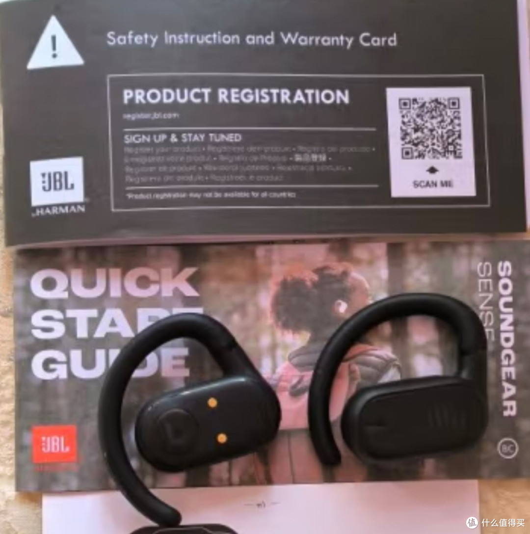 JBL Soundgear sense音悦圈开放式真无线蓝牙耳机骨传导升级空气传导运动跑步挂耳式苹果安卓通用黑色