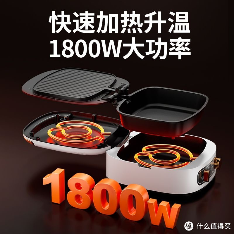 深盘电饼铛,轻松搞定美味早餐!