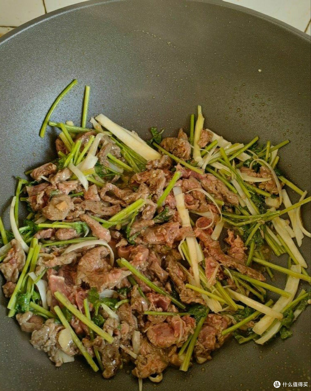 香菜炒肉丝