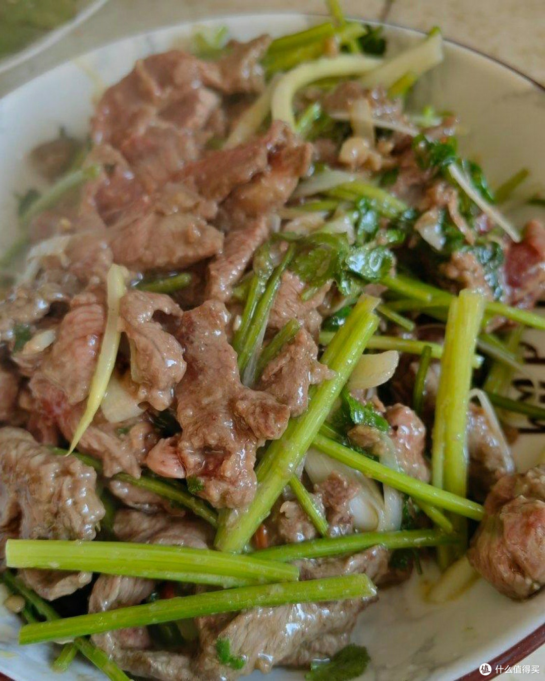 香菜炒肉丝