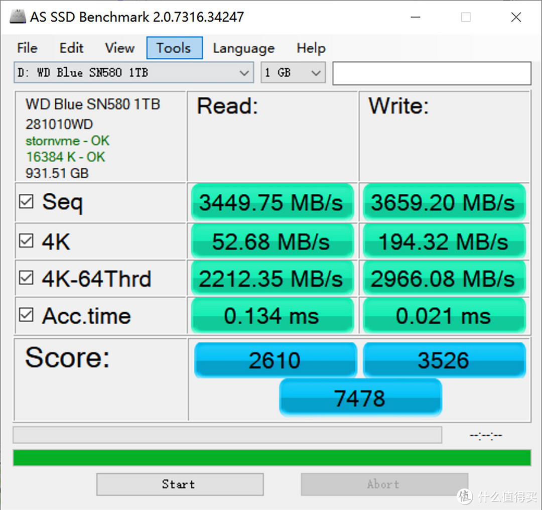 白菜价的M.2 SSD给我来一打，西数SN580质价比不错