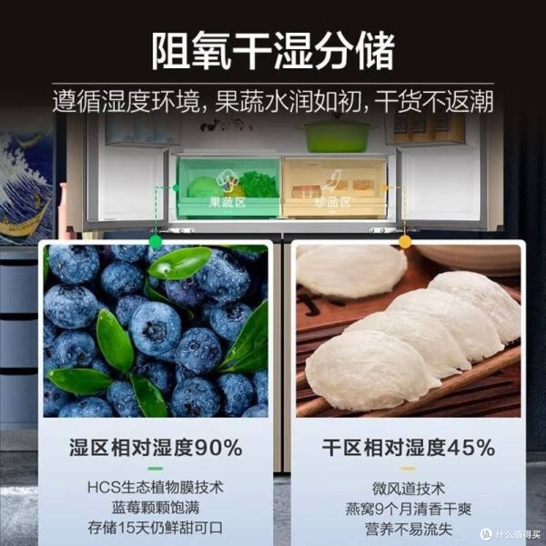 海尔冰箱T型四门设计,时尚又实用!