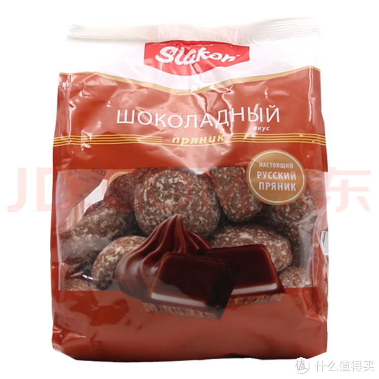 斯拉贡 俄罗斯进口巧克力味光头饼450g/袋经典粗粮糕点早餐必备休闲零食 巧克力味450g*1袋