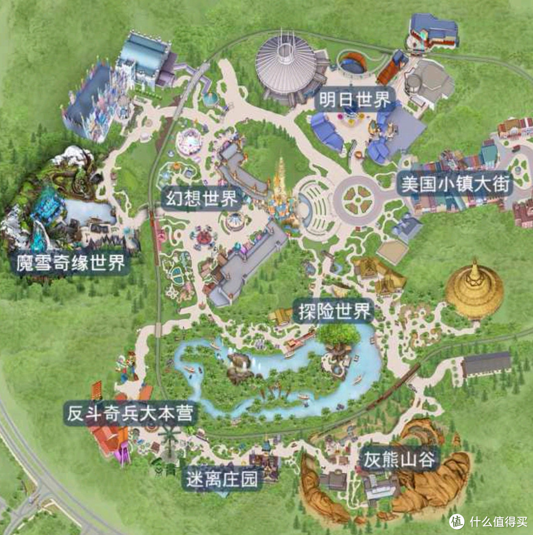 香港迪士尼总平面图