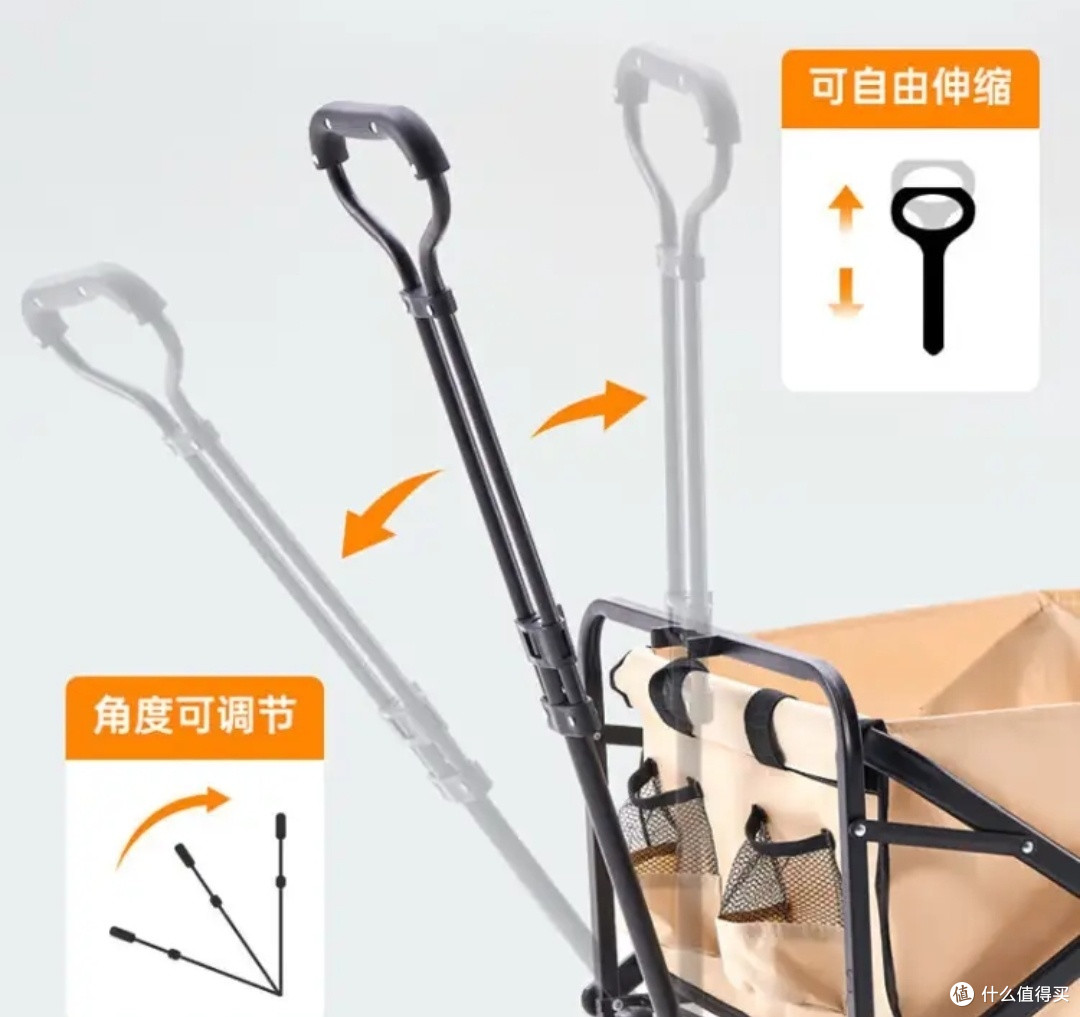 野外探险必备！超轻便户外露营小推车