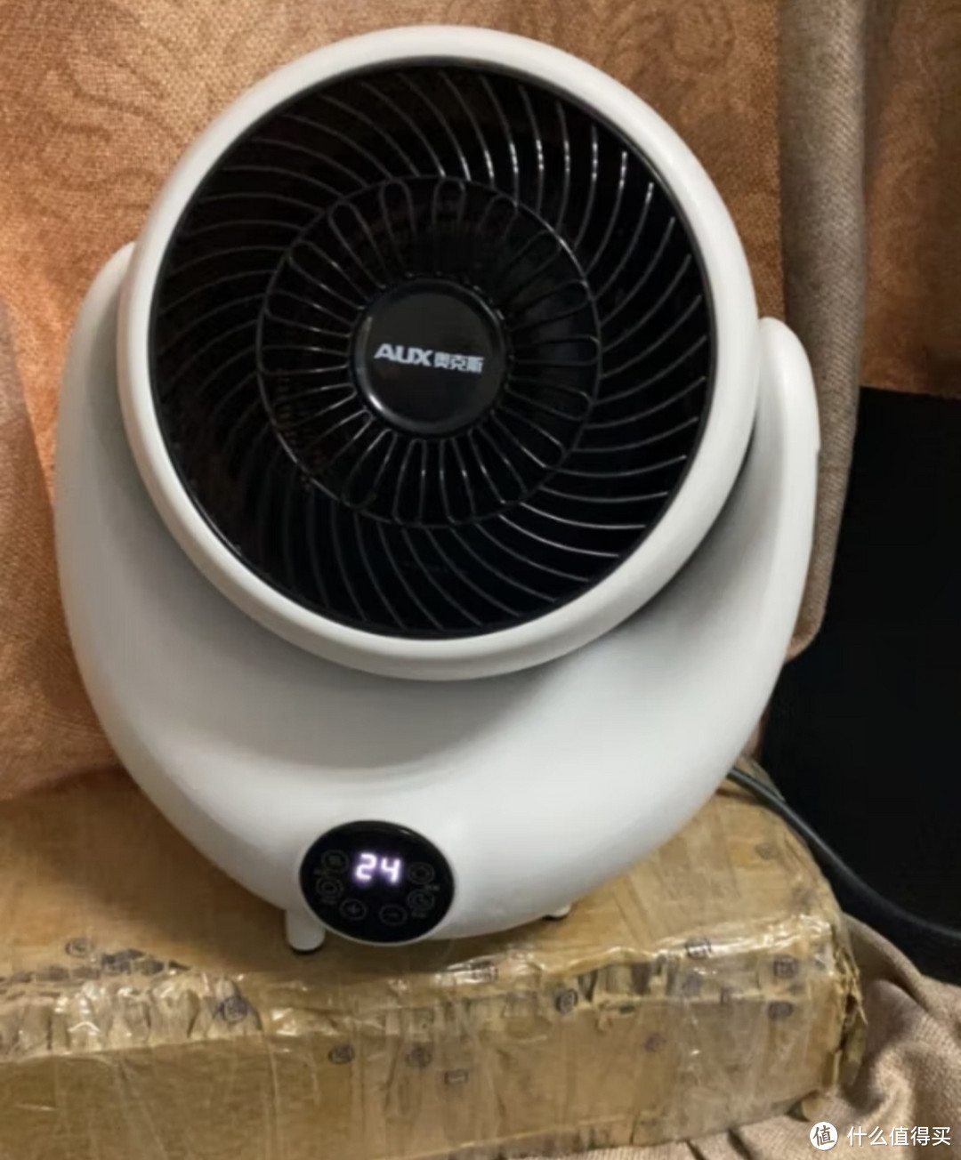 奥克斯（AUX） 取暖器暖风机迷你小型家用电暖器节能省电电暖气遥控定时塔式广角摇头