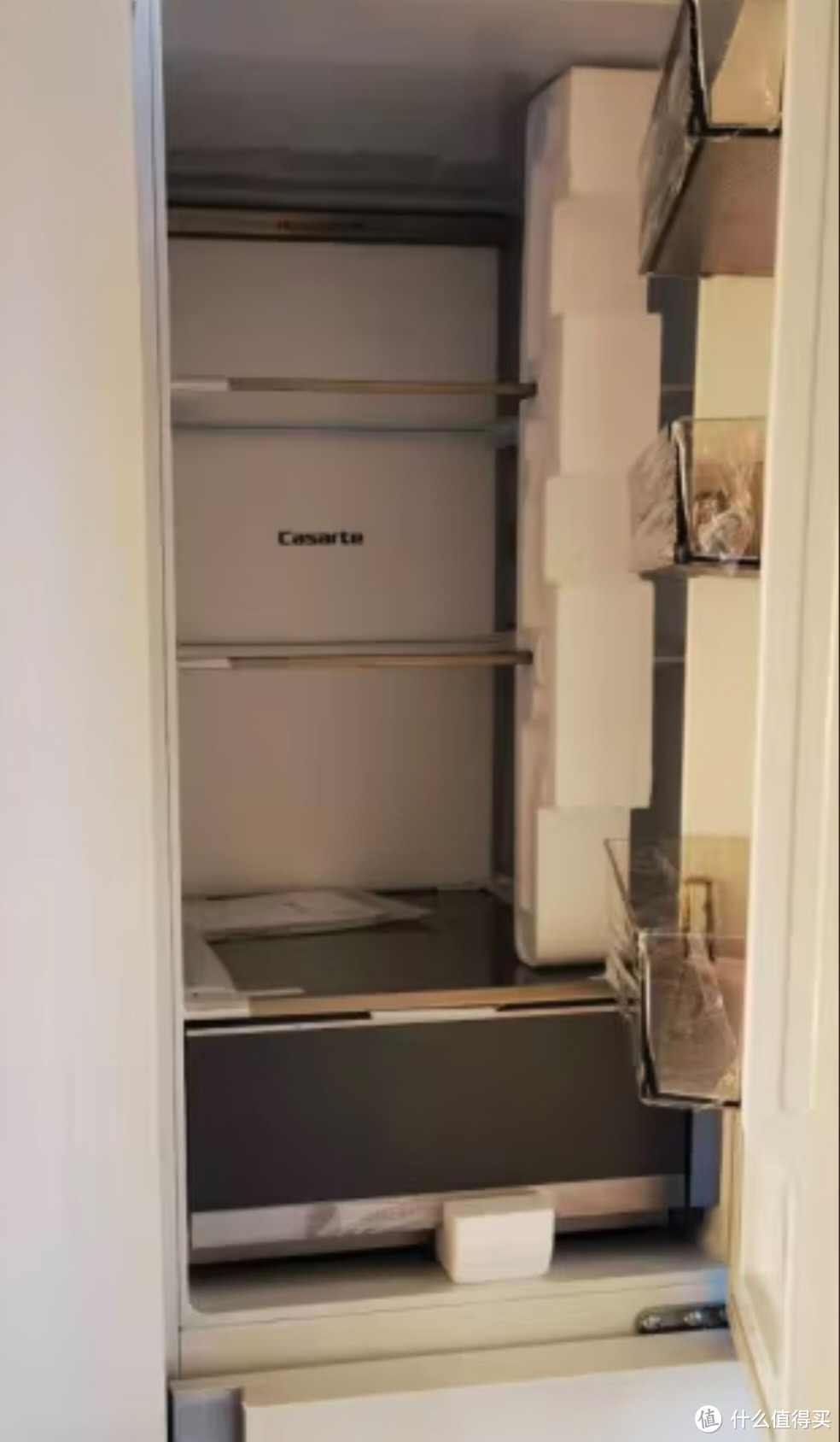 卡萨帝603升纯白系列叠式对开门超薄零嵌入式大容量双开门冰箱家用电冰箱变频BCD-603WGCRTM7WKU1