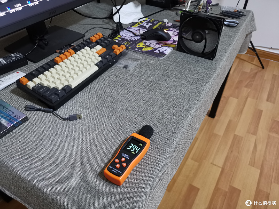 70% PWM 1290RPM为39.4dBA