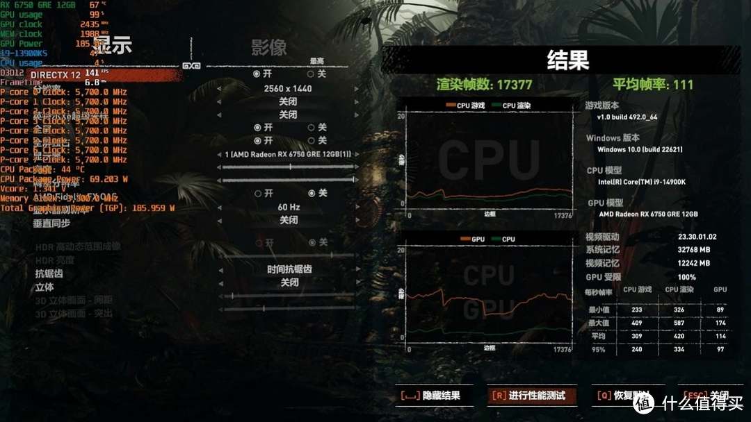 蓝宝石RX 6750GRE 12GB白金版显卡评测:2000元段位,2K游戏王者