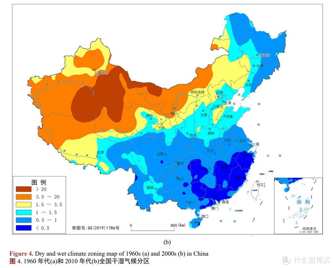 图源：《近60年中国干湿气候变化特征及其未来趋势预估》，张存杰、任玉玉、曹丽娟、张思齐、胡川叶、吴秀兰，气候变化研究快报, 2021, 10(6), 728-741