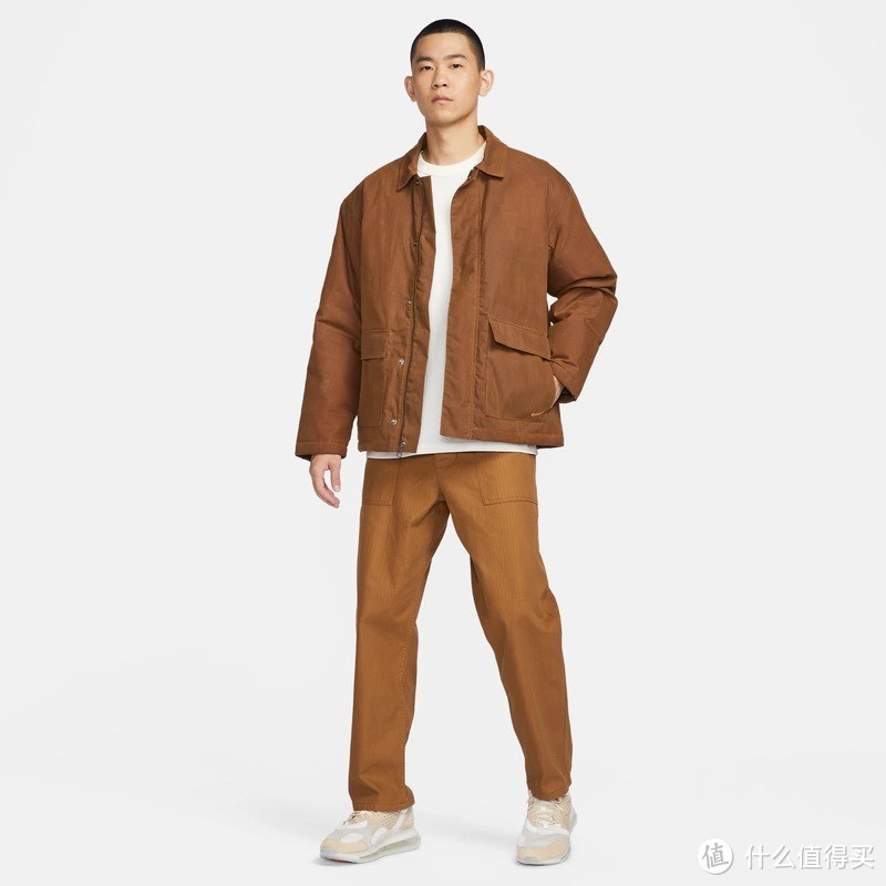 NIKE LIFE 男子打蜡斜纹布工装夹克：型格之选，舒适之魂