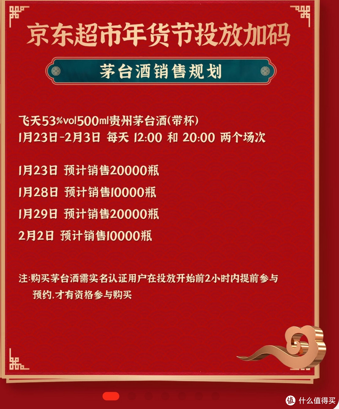 飞天茅台投放11万瓶，京东超市6万瓶，天猫超市5万瓶，1月23日-2月2日，千万不要错过