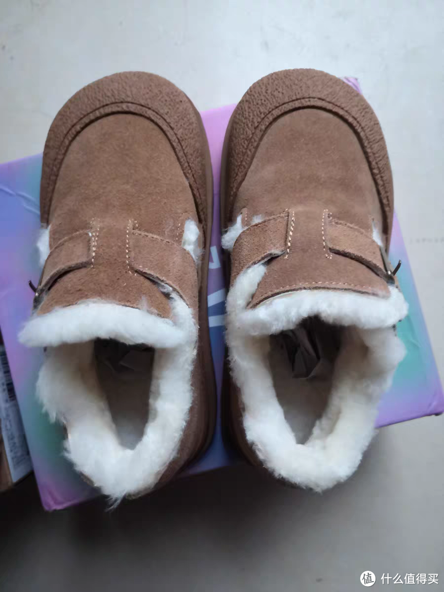 冬日暖意，小米步雪地靴女童棉鞋——2023冬季新款童鞋勃肯鞋儿童加绒鞋子毛毛鞋