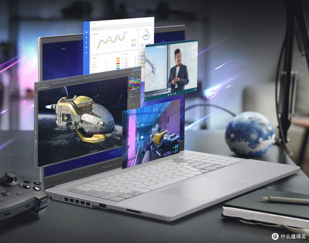 华硕无畏Pro15全能RTX AI轻薄本,至高可选酷睿Ultra9处理器
