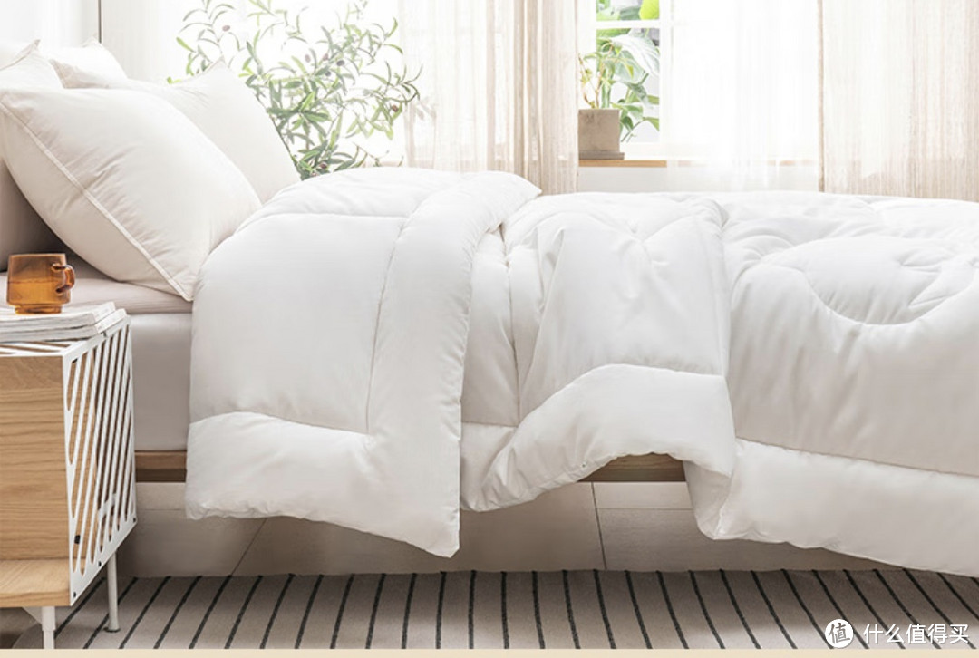 睡了好觉系列要想睡眠好，舒服柔软的棉被不能少，京东京造100%天然新疆棉花被。