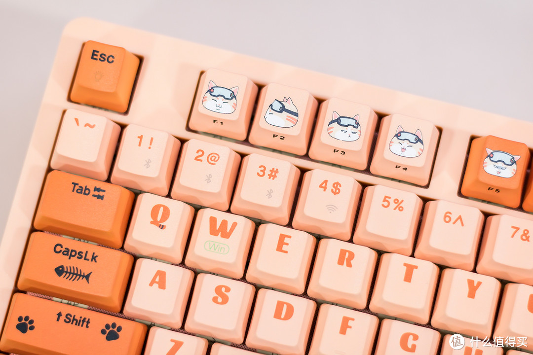 七彩虹橘影橙RS2 3.0机械键盘评测：萌宠风格外观，轴体流畅低噪