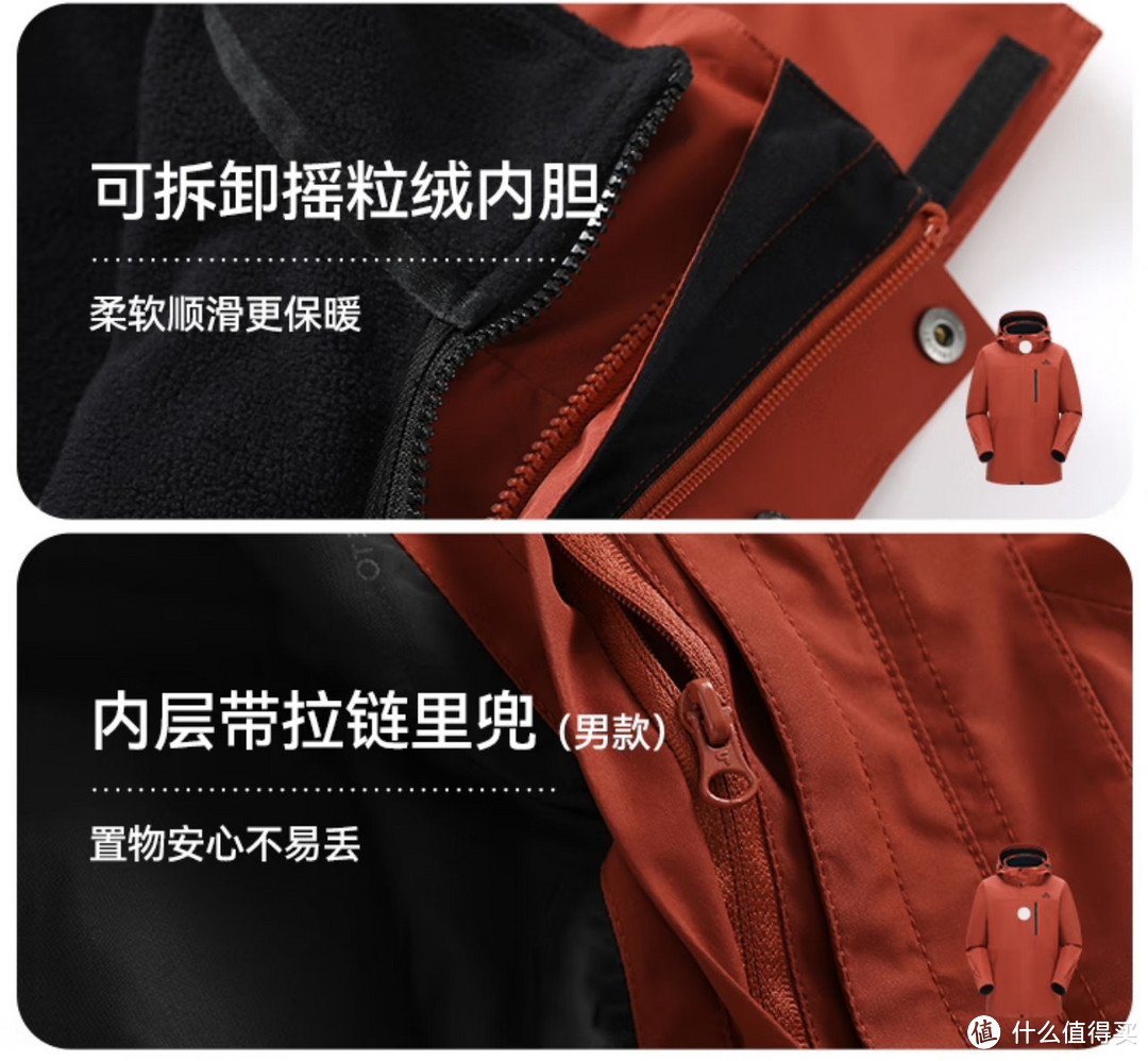 户外运动爱好者的小神器,伯希和三合一冲锋衣