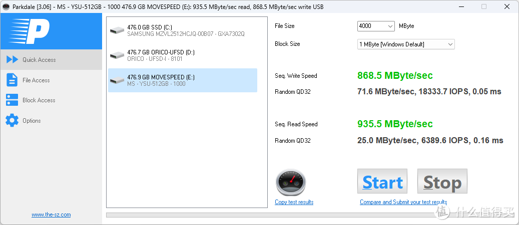 居然能达到USB 3.2 GEN 2（10Gbps）速度，也该让PSSD自行惭愧啦！移速逸V Pro双口固态U盘使用体验分享