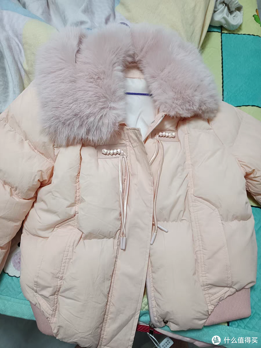 粉噗噗的女式棉衣,过年必备的衣服