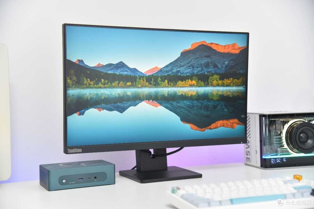 商务显示器里的全能选手,联想E24q-30体验,桌面显示器就这么定