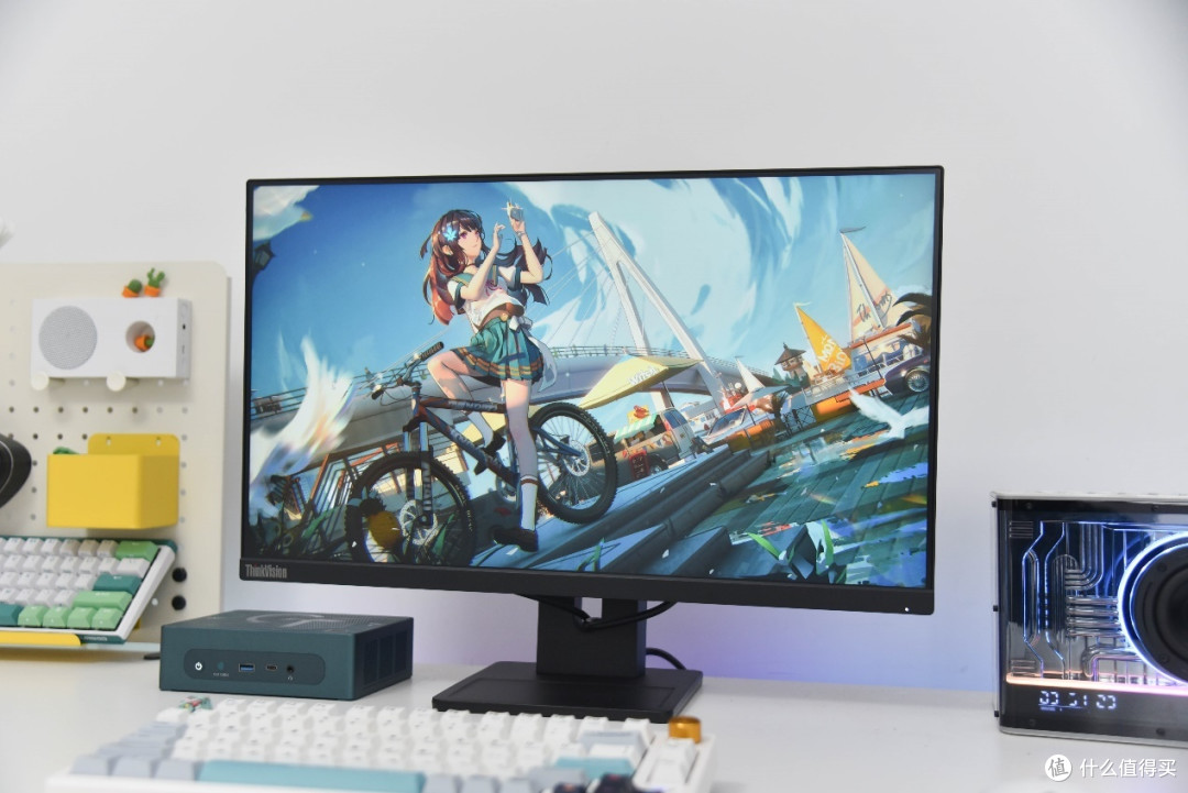 商务显示器里的全能选手,联想E24q-30体验,桌面显示器就这么定