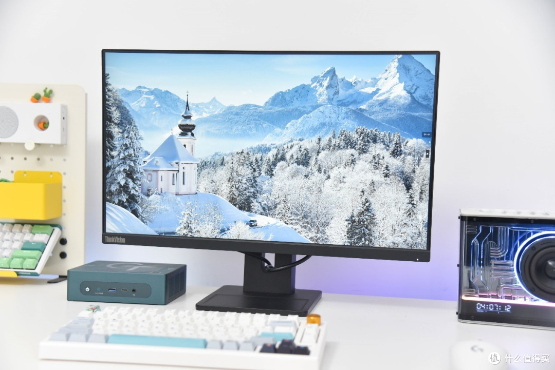 商务显示器里的全能选手,联想E24q-30体验,桌面显示器就这么定