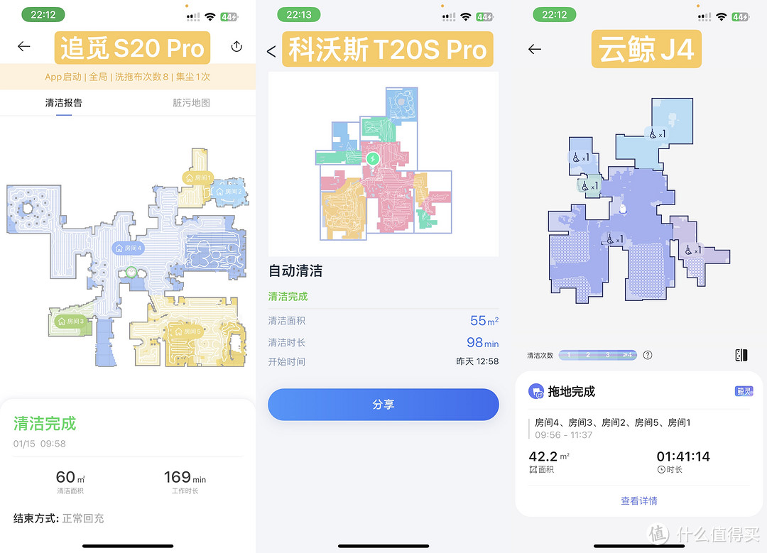 4k价位扫拖机器人选哪个：云鲸J4/科沃斯T20S PRO/追觅S20 PRO实测对比