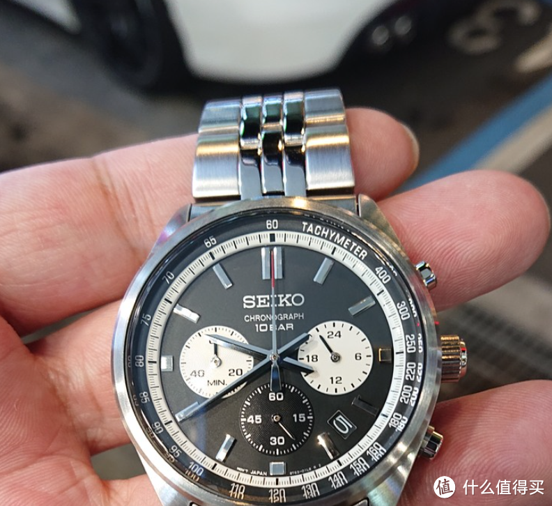 SEIKO 平价版黑白双眼反熊猫计时表