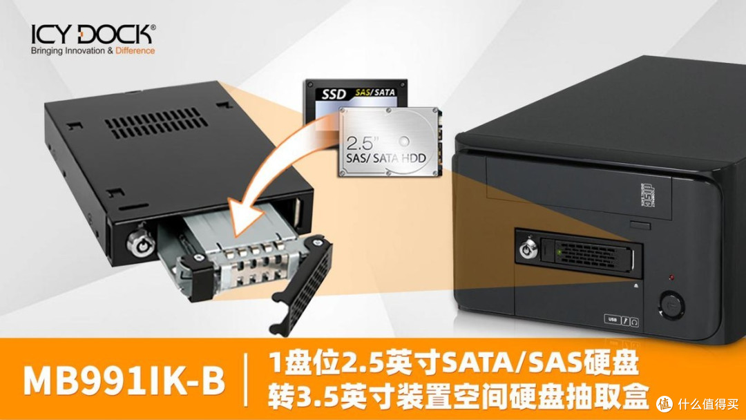 【开箱简测】 专业玩家的选择 单盘位2.5英寸SATA/SAS硬盘抽取盒