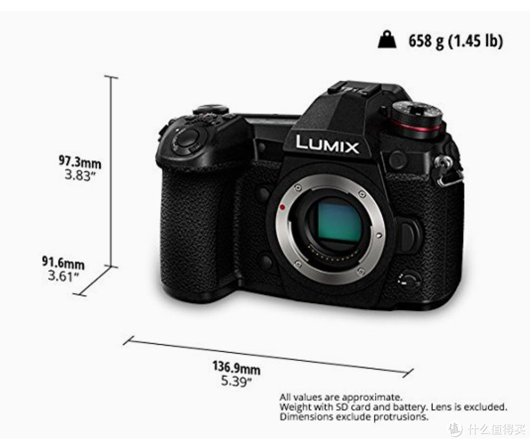 6534元 亚马逊 2024年松下G9值得买吗？ LUMIX G9 无反相机,带 LUMIX G Vario 12-60 毫米 F3.5-5.6 镜头