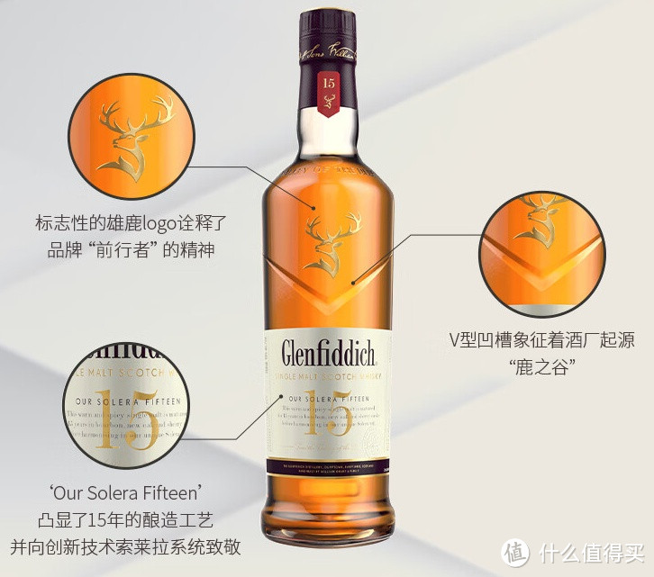 格兰菲迪（GLENFIDDICH）15年 苏格兰斯佩赛区单一麦芽威士忌