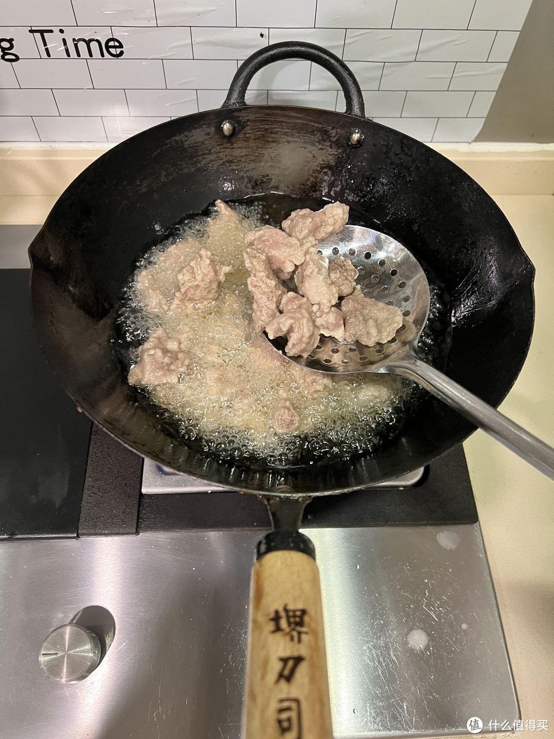 自己在家做了一个东北名菜溜肉段——老好吃了