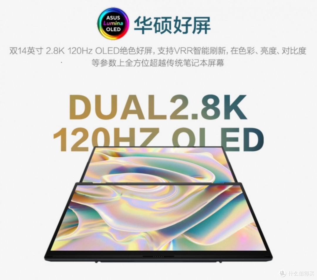 华硕「灵耀14 双屏」AI轻薄本,五种模式玩转变换,配置豪华