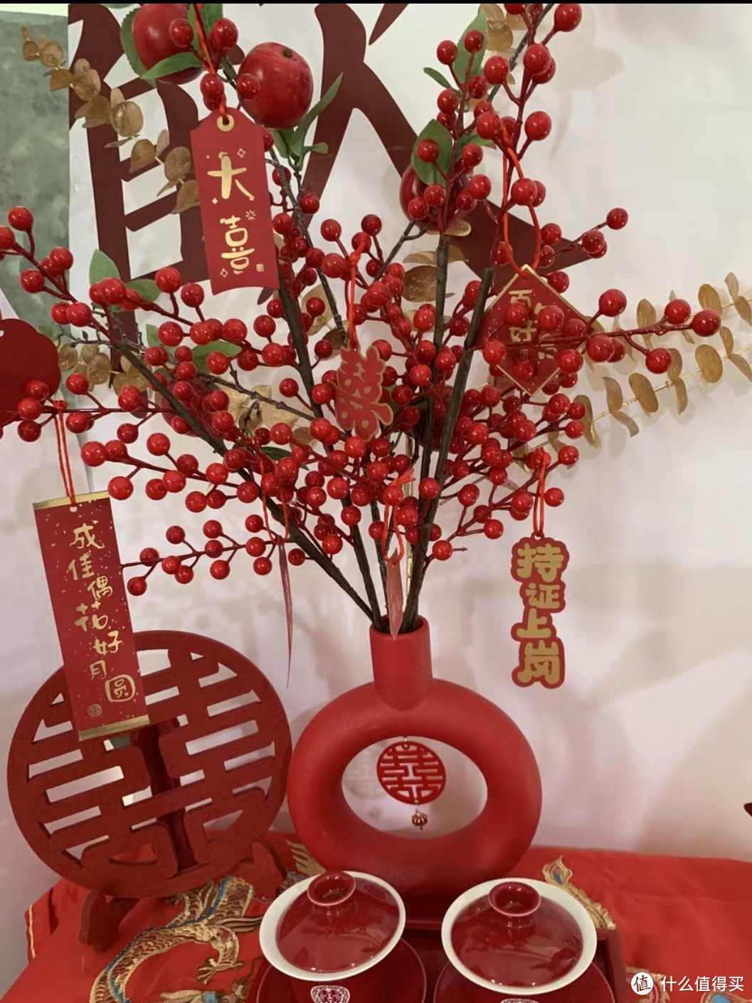 热烈如火爱意盈满,婚房布置也要红红火火!