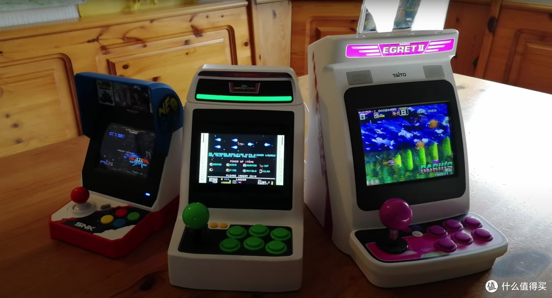 SNK Neogeo Mini、SEGA Astro City Mini、Taito Egret II Mini