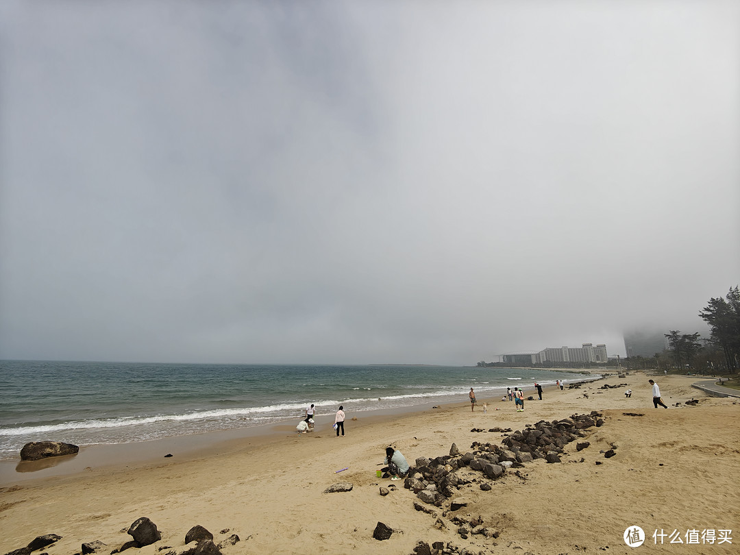 排队海边的风景