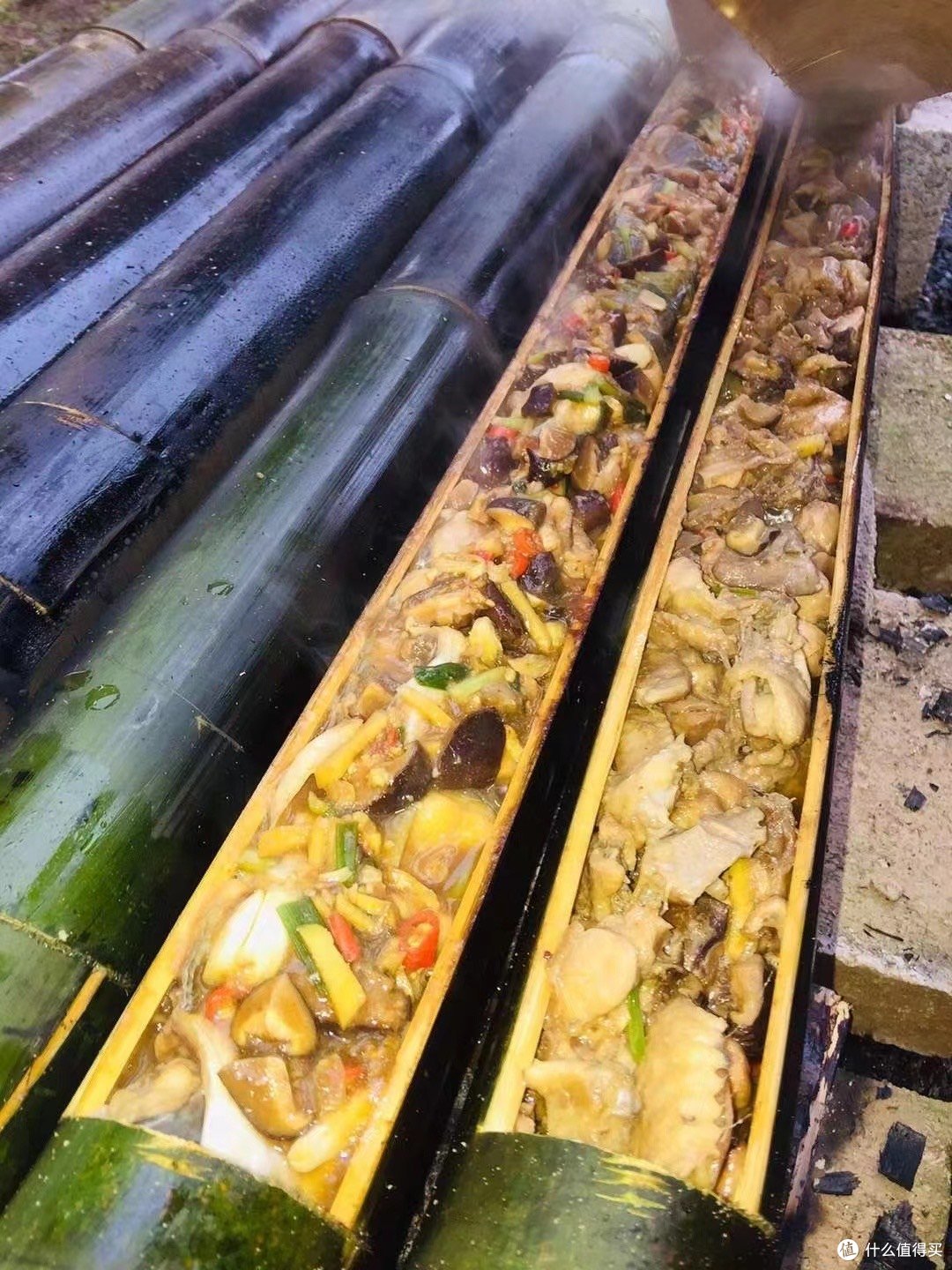 开学前，来一次户外聚餐，烤鸡。