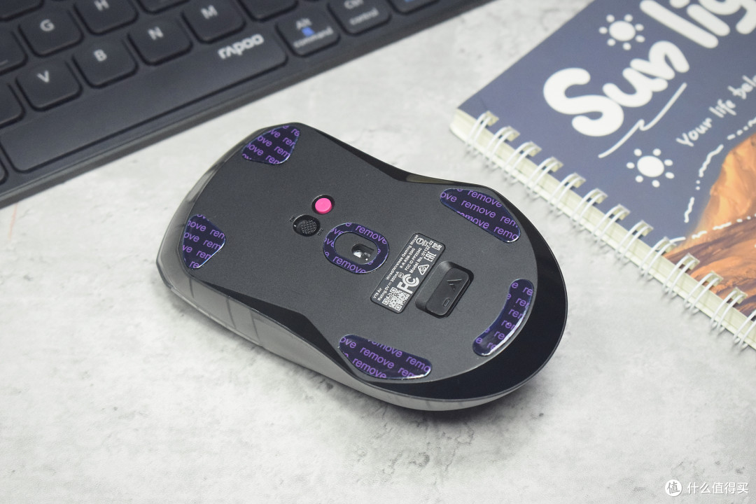 电脑外设篇七轻盈多能的俏佳人雷柏vt9air半透版多模鼠标体验