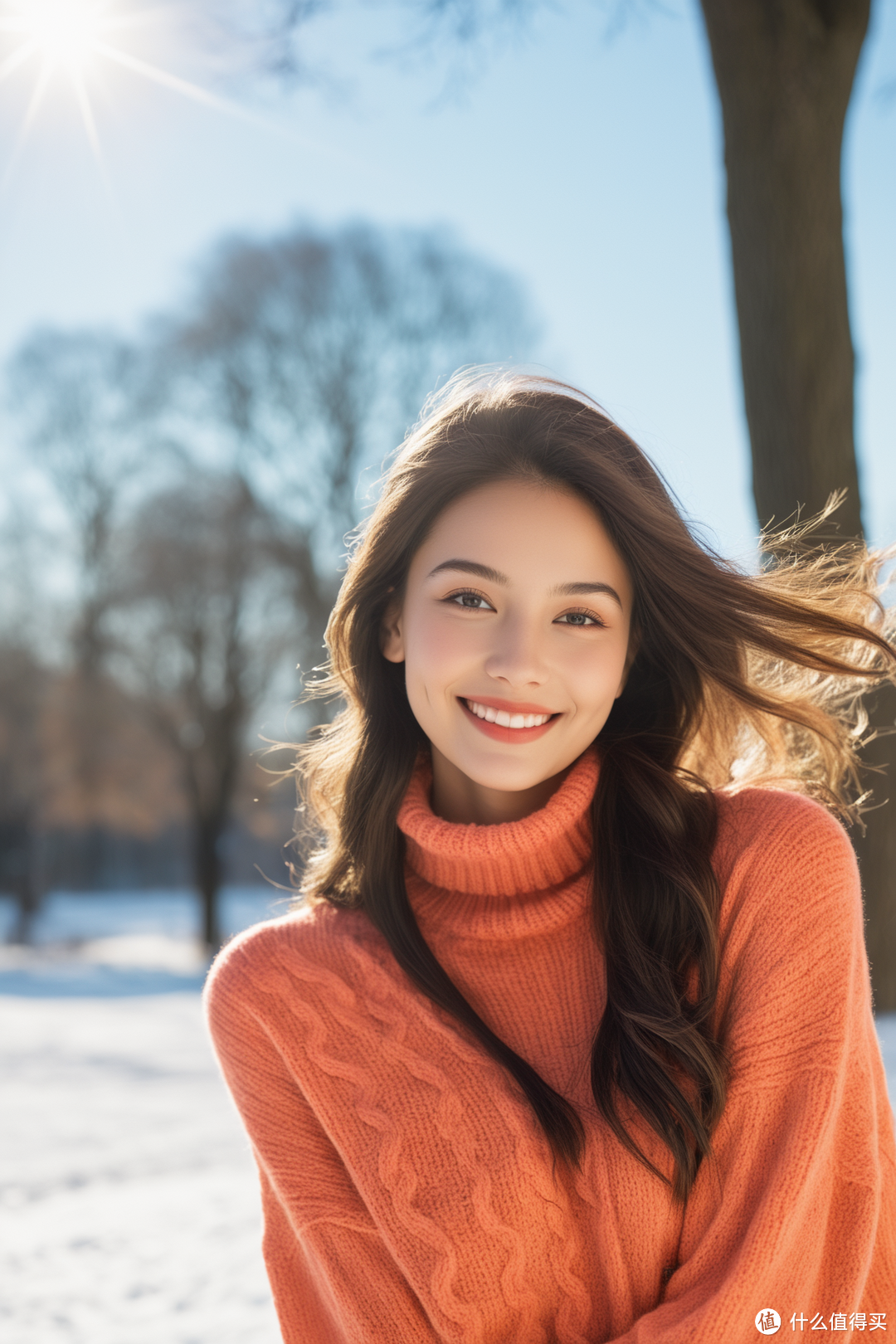 阳光下的暖意 — 橙色毛衣，冬日里的时尚抉择