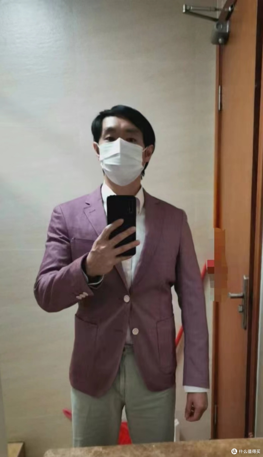 罗蒙酒红西装体验