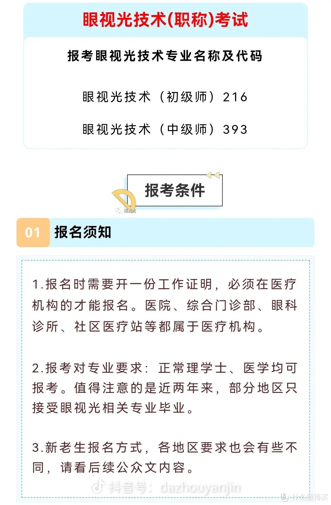 2022年视光师报考条件