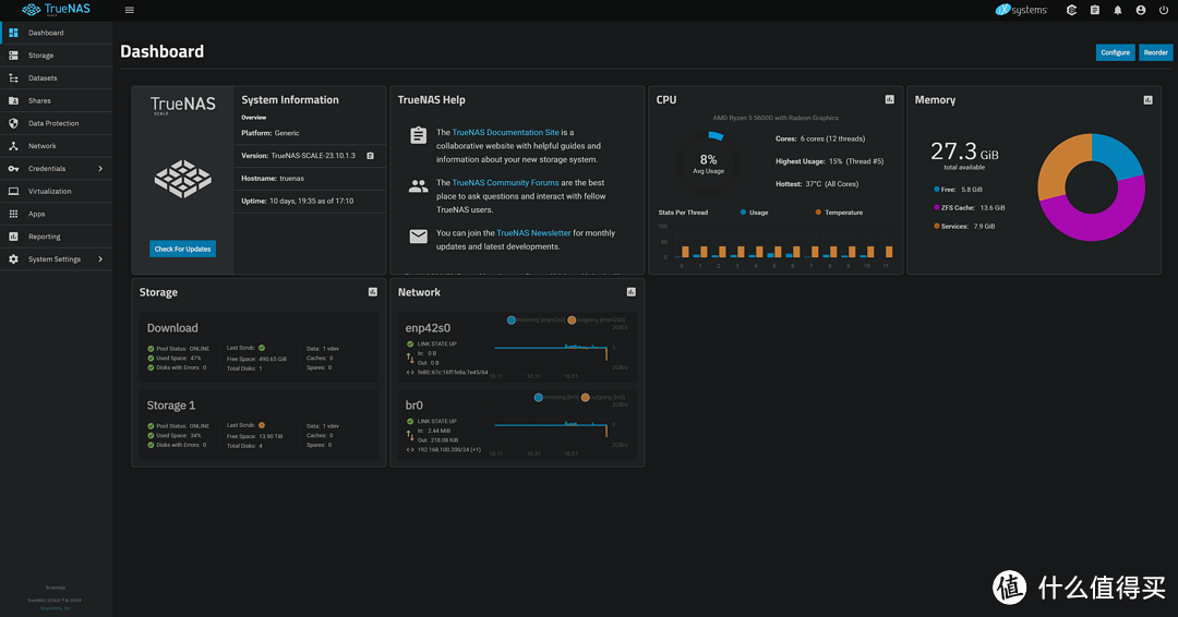 自己DIY NAS—TrueNAS Scale使用体验分享
