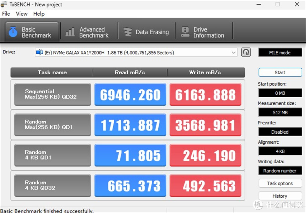 影驰星曜20周年纪念版2TB PCIe 4.0 M.2 SSD测试