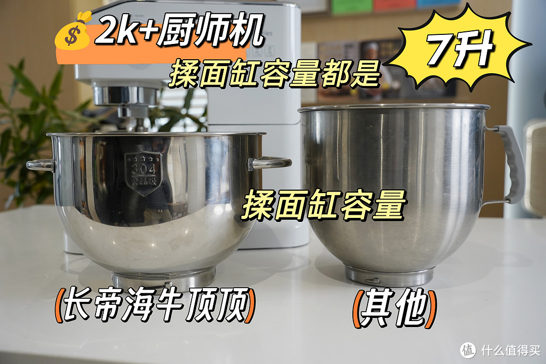 2K+和千元出头厨师机究竟有啥区别？ 附长帝海牛顶顶和企鹅顶顶详细对比！