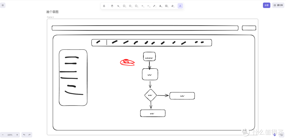 最顺手的白板+流程草图工具，Excalidraw