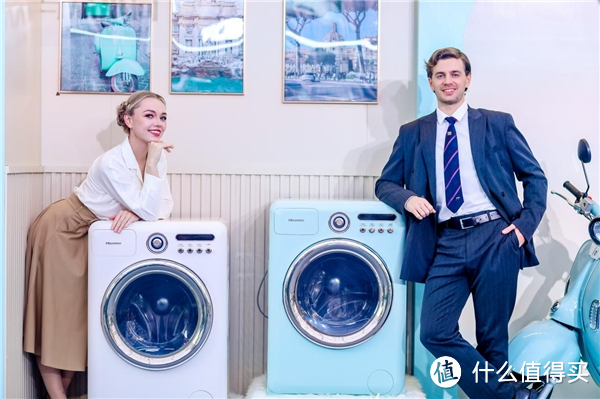 2024独具一格的洗衣机推荐，颜值实力双在线的复古洗衣机，海信罗马假日洗烘一体机测评