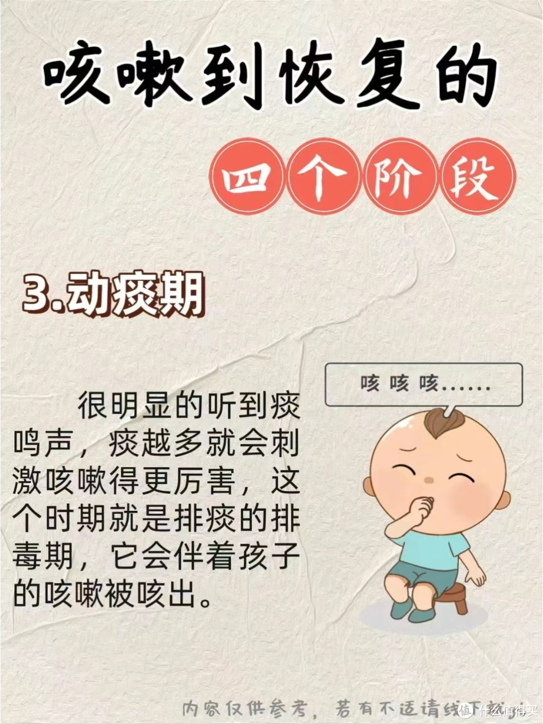 孩子感冒ke嗽到恢复的4个阶段，必懂