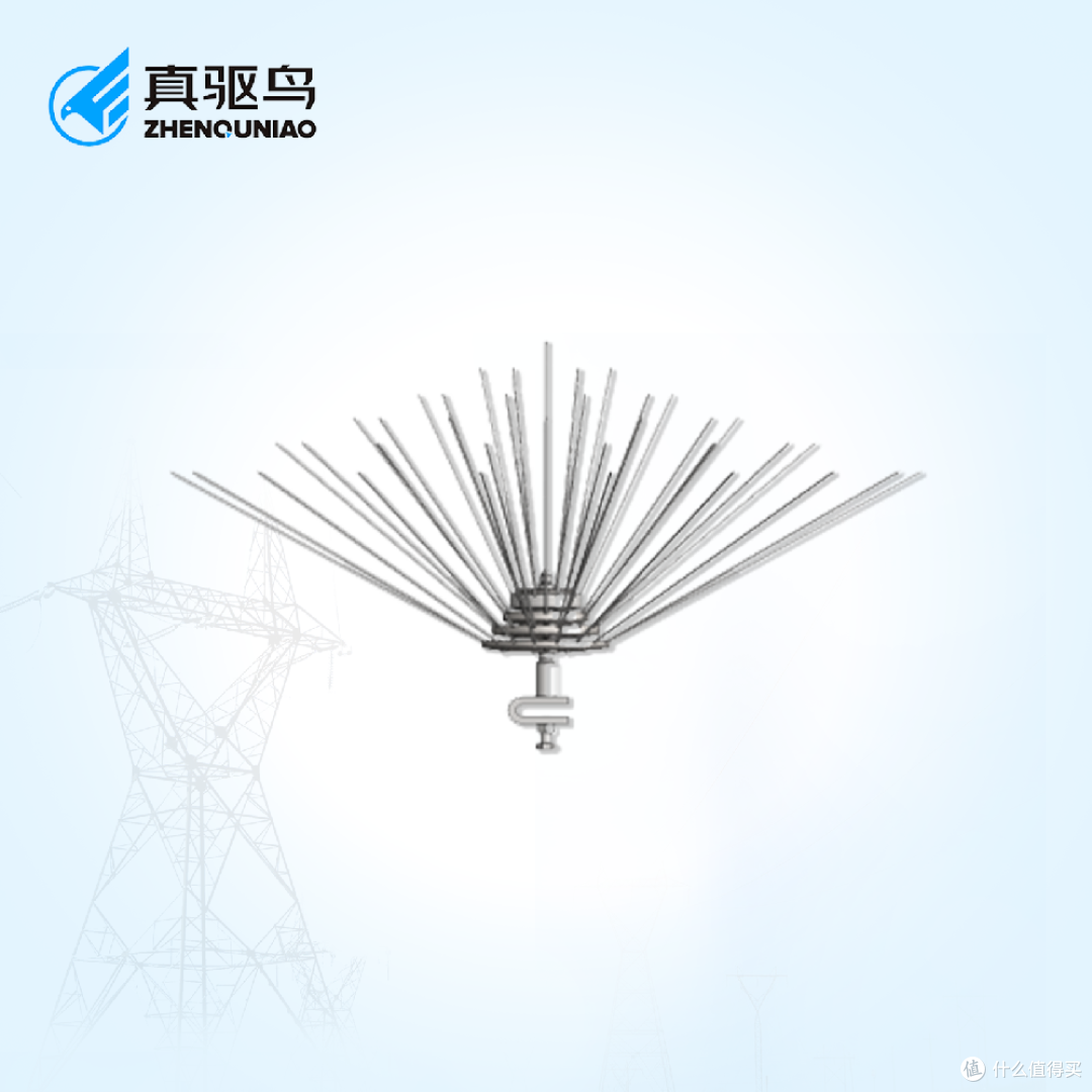 真驱鸟无源旋叠防鸟刺装置，专为电力铁塔打造的防鸟神器_五金电工_什么值得买