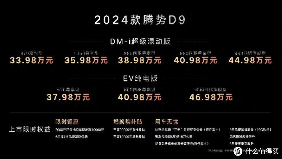 售价亲民配置升级2024款腾势D9上市，销冠MPV增配不增价引领市场