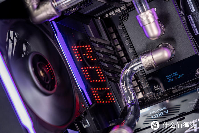 紫金绽放——ROG Crosshair X670E Extreme + 创世神GR701分体水冷装机展示